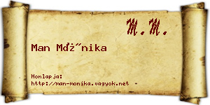 Man Mónika névjegykártya