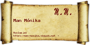 Man Mónika névjegykártya