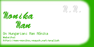 monika man business card