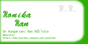 monika man business card